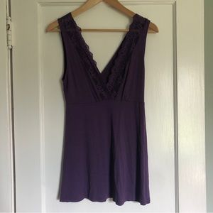 Purple V-neck top 💜